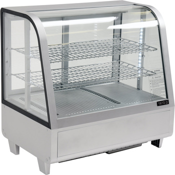 Vitrine réfrigérée d’exposition 100 L argent | YATO YG-05022