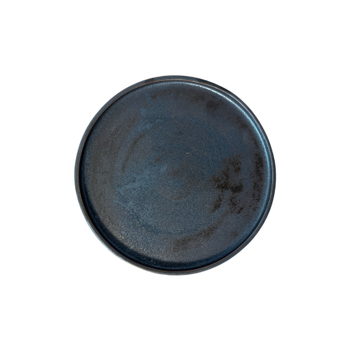 Assiette plate avec bord Arondi hématite 20 cm | KERA CERAMIKA 18.3/C.HEM