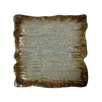 Assiette plate rectangulaire Moku topaze 30 x 30 cm | KERA CERAMIKA 16.5/C.TOP