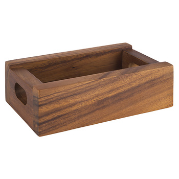 Boîte en bois Table, acacia, 1 compartiment 15x9,5x5 cm | APS 117276