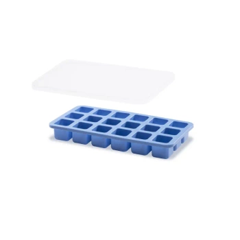 Moule pour mini glaçons avec couvercle, bleu, 21,7x11,4x3 cm | HENDI 679074