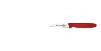 Couteau à légumes à bord ondulé - 8 cm, rouge | GIESSER MESSER 8305 wsp 8 r
