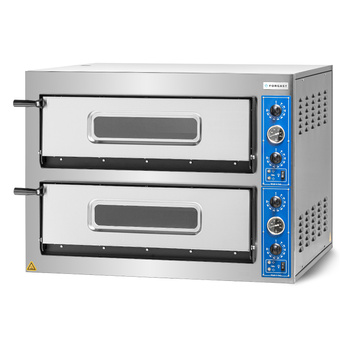 Four à pizza à 2 chambres, 2x6x36 cm, large, 18 kW, 400 V | FORGAST FG09568