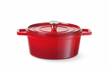 Cocotte en fonte avec couvercle rouge - cap. 3,4 l HENDI 626832