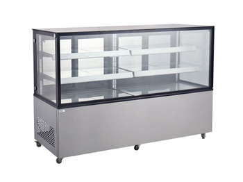 Vitrine réfrigérée 2 étagères 610 l, LED, refroidissement dynamique | HENDI 233467