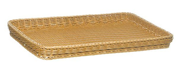 Panier en polypropylène PROFI LINE, rectangulaire, beige clair, 60x40x5 cm | APS 50915