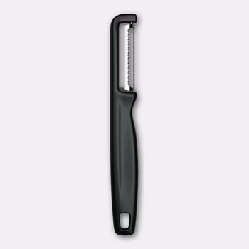 Éplucheur double face IOTA à lame dentelée, noir | VICTORINOX 6.0943.3