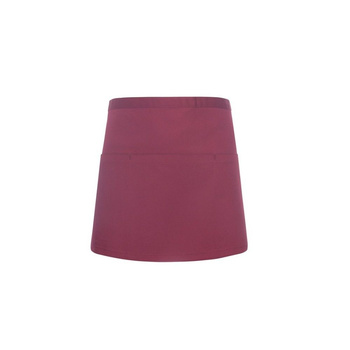 Tablier Basic 60 x 35 cm, avec poches bordeaux | KARLOWSKY BVS 3-4-pièces