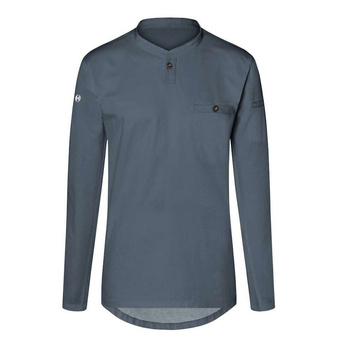 Chemise de cuisine Performance manches longues anthracite | KARLOWSKY TM 6-5