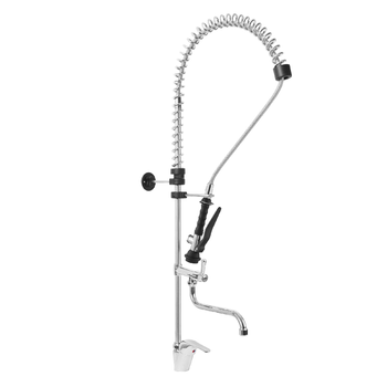 Mitigeur d’évier avec douchette et robinet mélangeur, sur pied, hauteur 105 cm | MONOLITH R0201020220