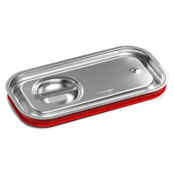 Couvercle avec joint pour GN 1/3 en acier inoxydable | FORGAST FG04113