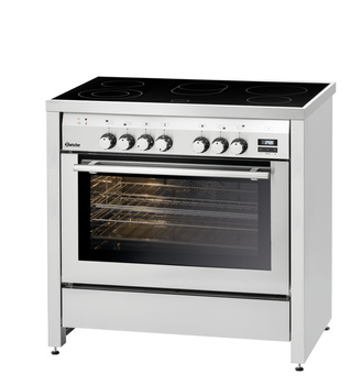 Cuisine électrique vitrocéramique à 5 zones avec four 5K-EBMF | BARTSCHER 155670
