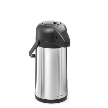 Thermos en acier de restauration avec pompe 2,5 l | FORGAST FG05825