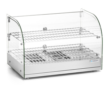 Vitrine chauffante à 2 niveaux, 45 l, 0,8 kW | FORGAST FG09624
