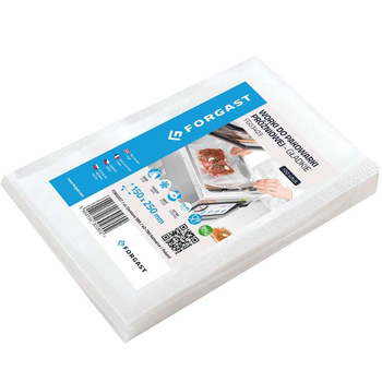 Sachets de mise sous vide lisses 25x15 cm - 100 pcs | FORGAST FG03403