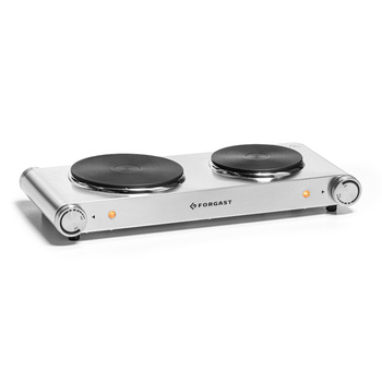 Cuisinière électrique 2 feux, 2,5 kW, 230 V, série HOME | FORGAST FG09042
