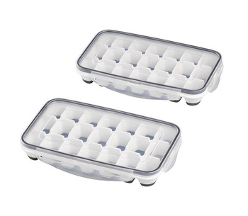 Moule à glaçons en silicone avec couvercle, lot de 2 pièces | APS 36103