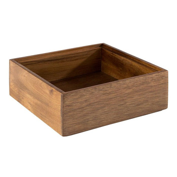 Boîte en bois Woody 15x15x5,5 cm | APS 11650
