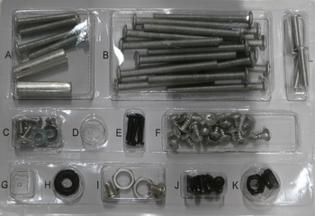 Kit de montage (vis, écrous, rondelles) pour barbecue FG09107 | CFG09107/35