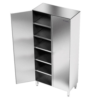 Armoire de stockage en acier inoxydable 120x60x180 cm | FORGAST