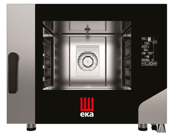 Four mixte à convection vapeur électrique Millenial Black Mask Bakery 4x600x400 | TECNOEKA MKF464BM