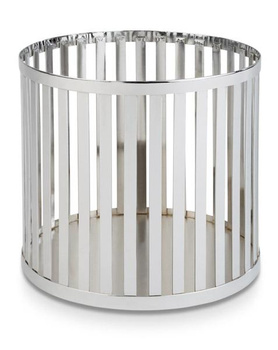 Panier ou support BASKET, rond, acier inoxydable, 21x20 cm | APS 15332