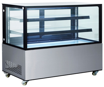 Vitrine réfrigérée 2 étagères 510 l, refroidissement dynamique, LED | ARKTIC 233375