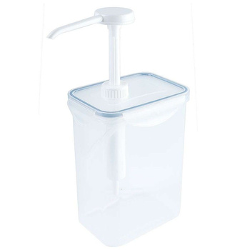 Dyspenser do sosów z pompką, 1,5 l, transparentny | CONTACTO 1324/150