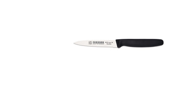Couteau à éplucher à bord ondulé - 10 cm, noir | GIESSER MESSER 8315 wsp 10