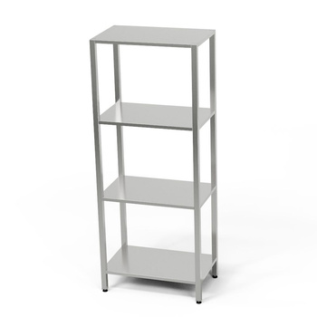 Étagère en acier inoxydable à 4 étagères 70x70x200 cm | FORGAST