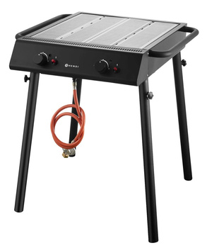 Gril gazowy Xantos Black 9,5kW, 770x710x(H)870mm | HENDI 148631