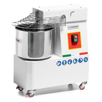 Mélangeur spirale (pétrin), 10 l, cuve fixe, 370 W, 230 V | FORGAST FG10423