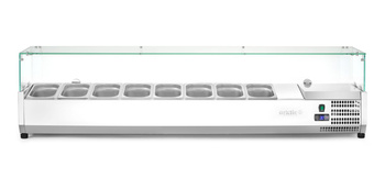 Vitrine réfrigérée 8 GN 1/4, 180x33,5x43 cm, 0,170 kW | ARKTIC 232927