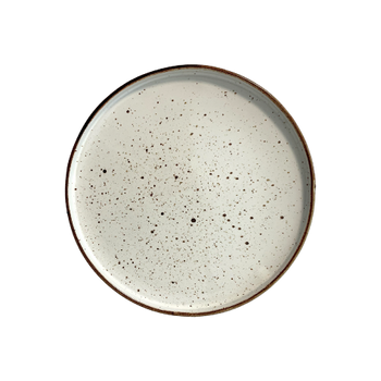 Assiette plate à bord Arondi crème 25 cm | KERA CERAMIKA 18.2/R.K