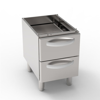 Socle avec bloc de tiroirs GN 1/1 | TECNOINOX 716077