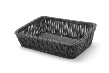 Panier rectangulaire oblique noir | HENDI 426678