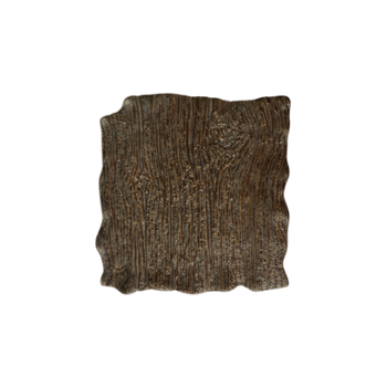 Assiette plate rectangulaire Moku hématite 21 x 21 cm | KERA CERAMIKA 16.3/C.HEM