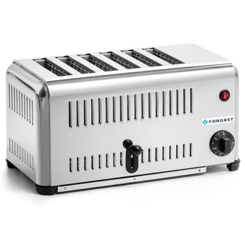 Grille-pain 6 en acier inoxydable, 6 fentes, 3,24 kW | FORGAST FG09806