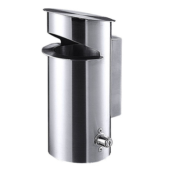 Cendrier mural, diamètre 13 cm, hauteur 28 cm | CONTACTO 1625/275