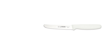 Couteau universel à bord ondulé - 11 cm, blanc | GIESSER MESSER 8365 wsp 11 w