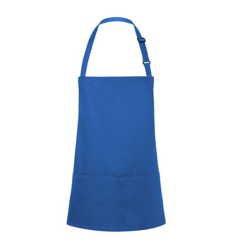 Tablier court Basic 75 x 60 cm avec poche et boucle bleu | KARLOWSKY BLS 6-6-Stck