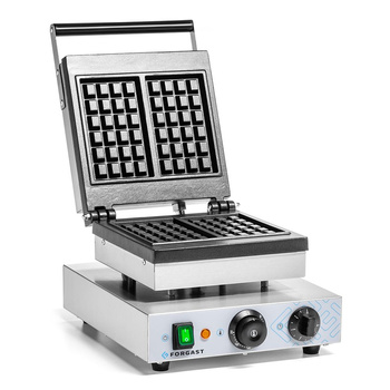 Gaufrier électrique, 2 gaufres, 1,6 kW, 230 V | FORGAST FG09700