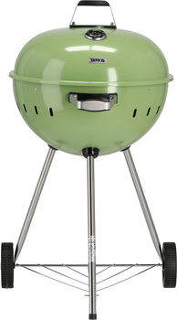 Grill à charbon, rond, ø 54 cm, vert | YATO YG-20303