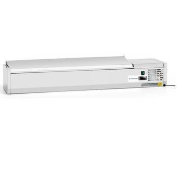 Vitrine réfrigérée avec couvercle 7 GN 1/4 | FORGAST FG07307