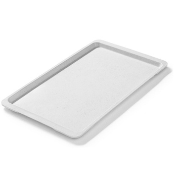 Plateau rectangulaire en polyester gris, 53x32,5 cm, GN 1/1 | FORGAST FG12511