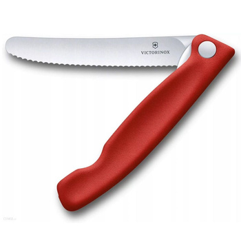 Couteau pliant pour légumes et fruits Swiss Classic rouge long. lame 11 cm | VICTORINOX 6.7831.FB