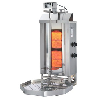 Gyros (kebab) au gaz Potis GD-2, charge 30 kg, 2 zones de chauffe, alimenté au gaz GPL | POTIS PG1202