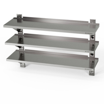Étagère murale réglable triple 60x40x100 cm | FORGAST