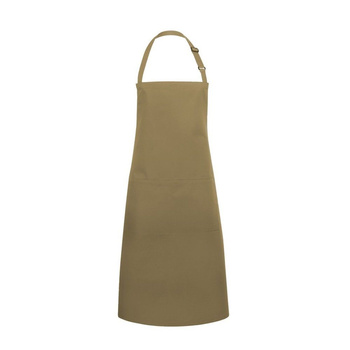 Tablier de cuisine Basic 75 x 90 cm avec poche et boucle camel | KARLOWSKY BLS 5-88-Stck