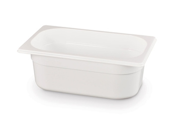 Récipient GN 1/4 prof. 10 cm en polycarbonate blanc | HENDI 862674